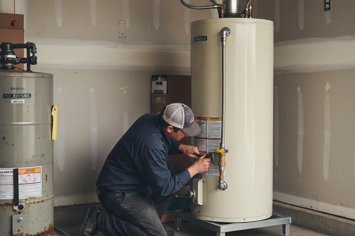 Water heater and shutoff valve replacement in Pompton Plains