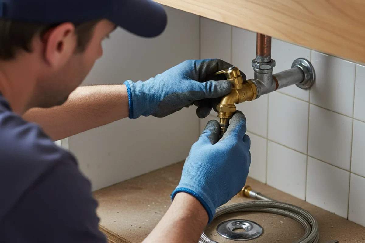 Shutoff valve and fitting work during Emergency Plumbing in Pompton Plains